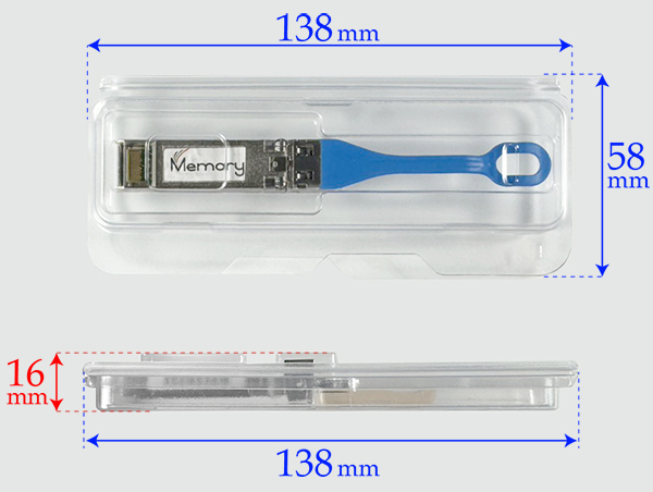 sfp28 xbr plastic box packaging clamshell mpkxbr1